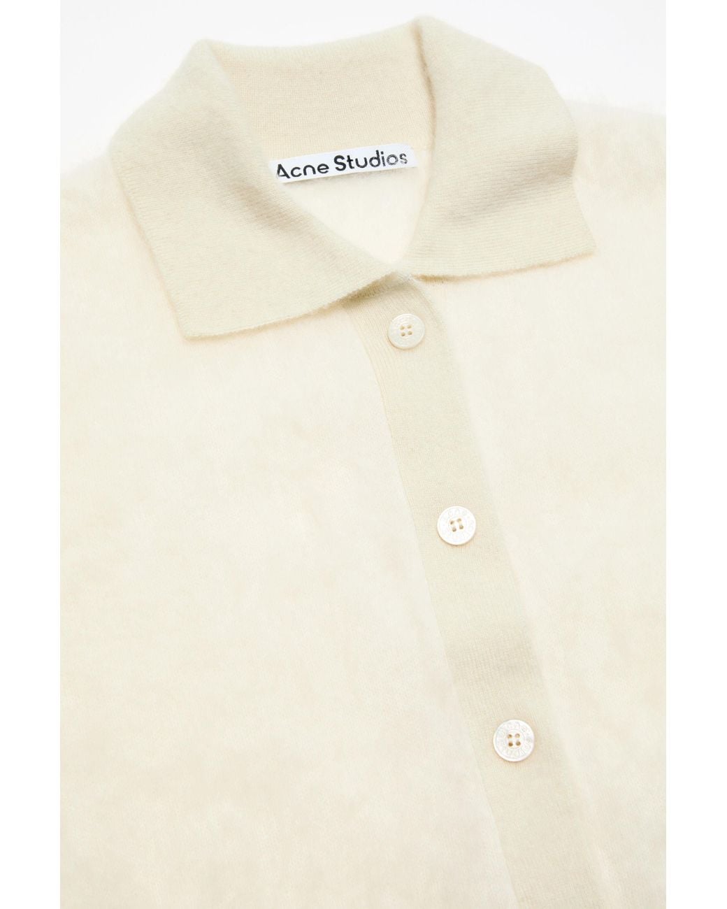 Acne White Cashmere Cardigan