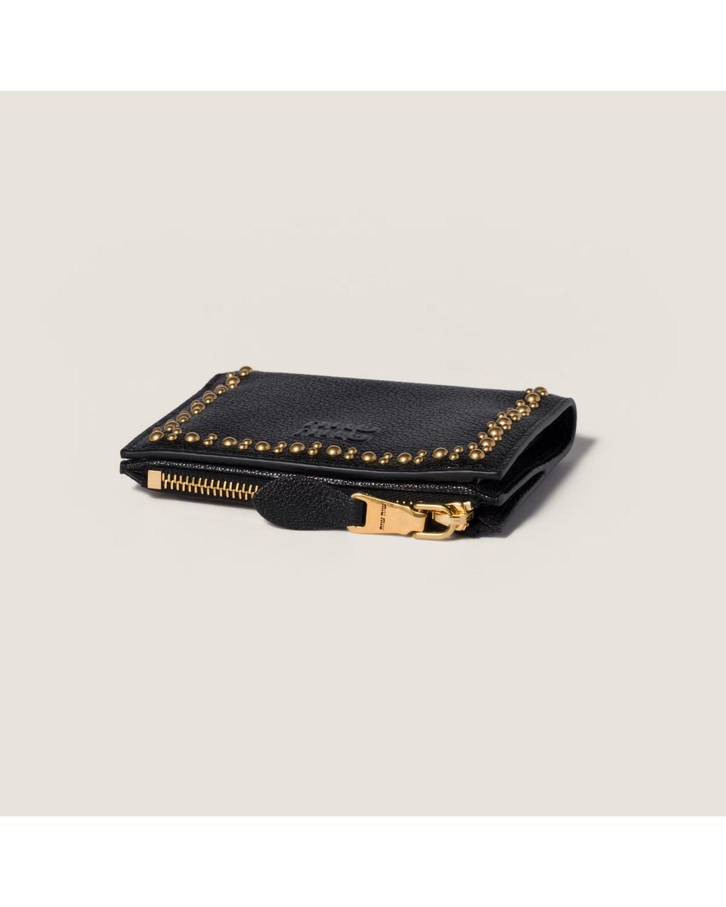 Miu Miu Black Small Leather Wallet