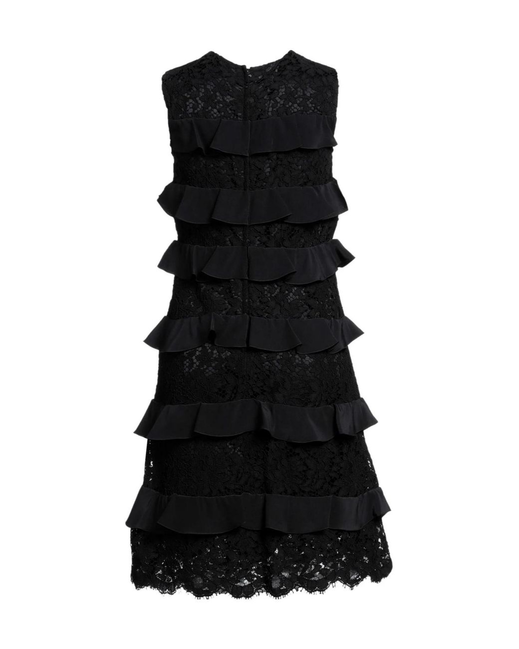 Dolce & Gabbana Black Silk-blend Sheath Dress