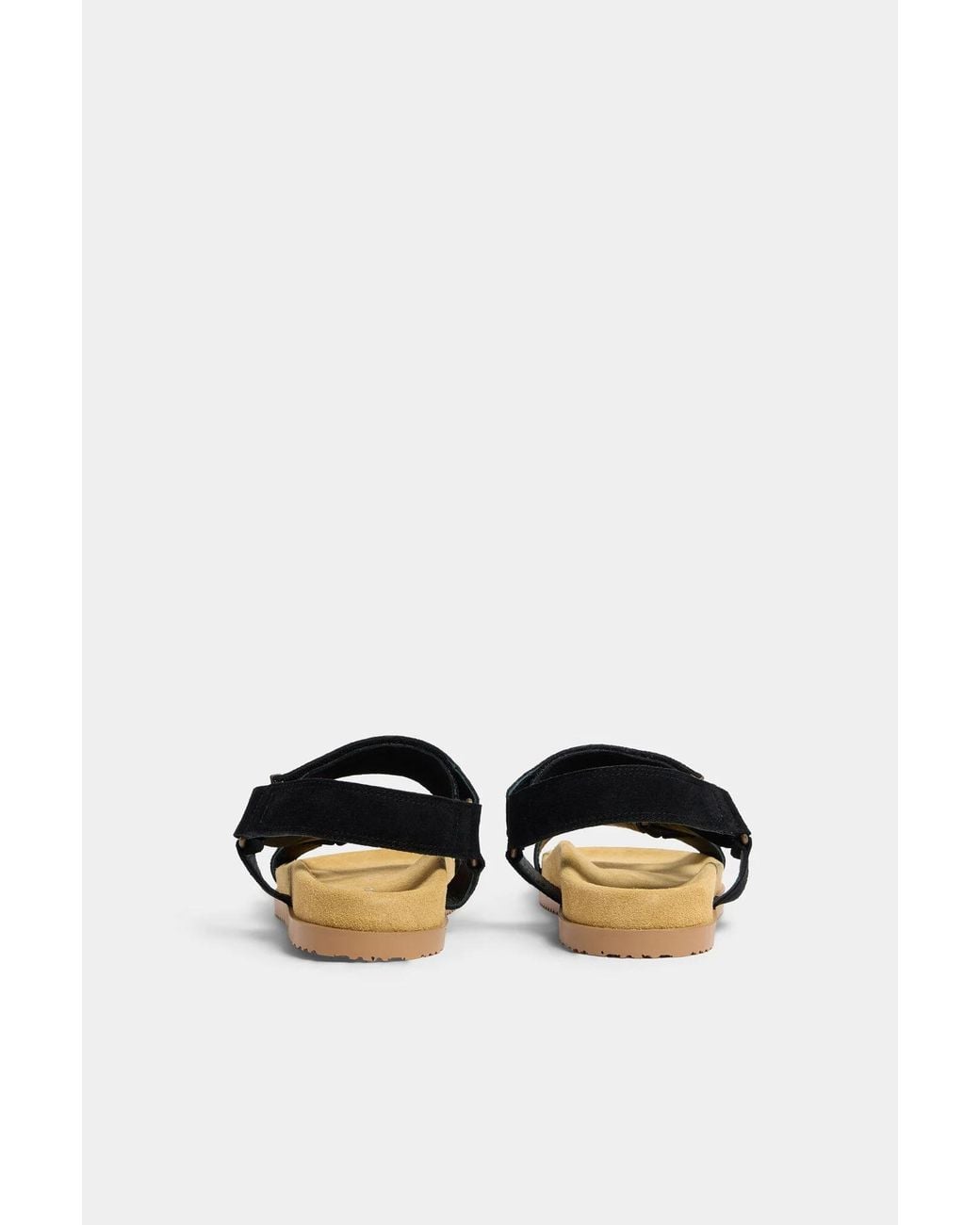 DSquared² Black Logo Detail Flat Cargo Sandals for men