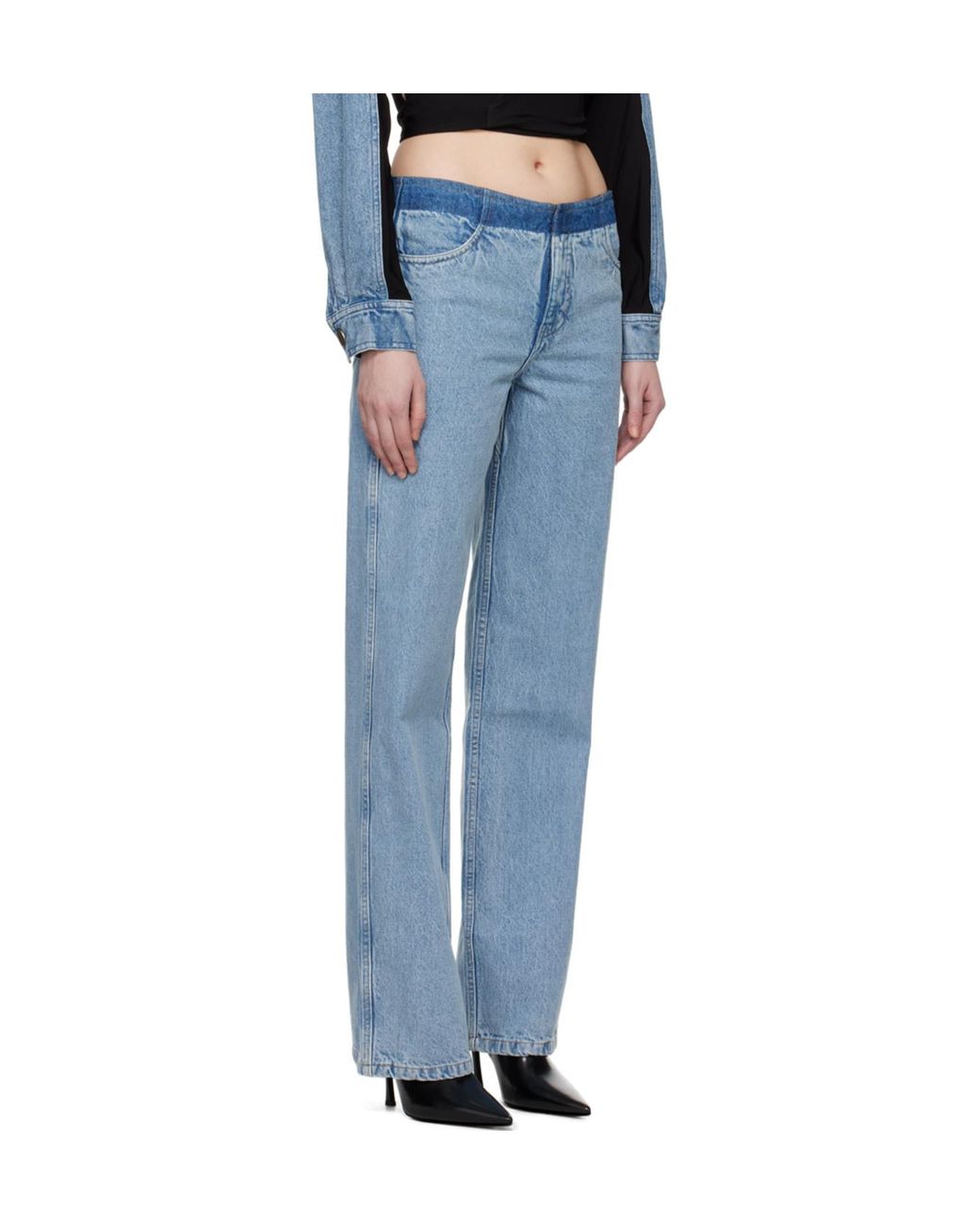 Christopher Esber Blue Deconstruct Denim Jean
