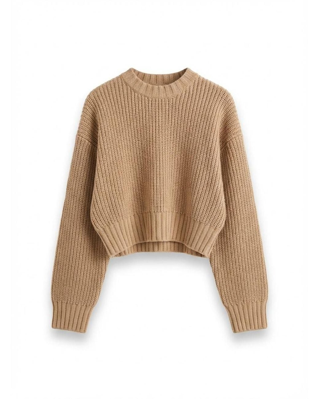 Bottega Veneta Natural Cropped Jumper