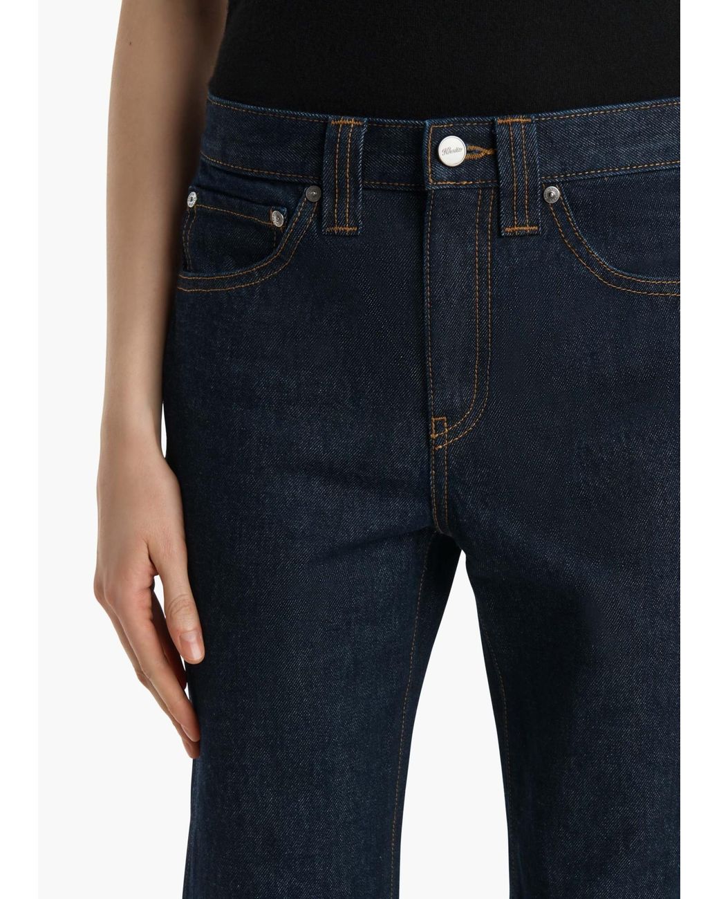 Khaite Blue Farley Straight-Leg Jeans