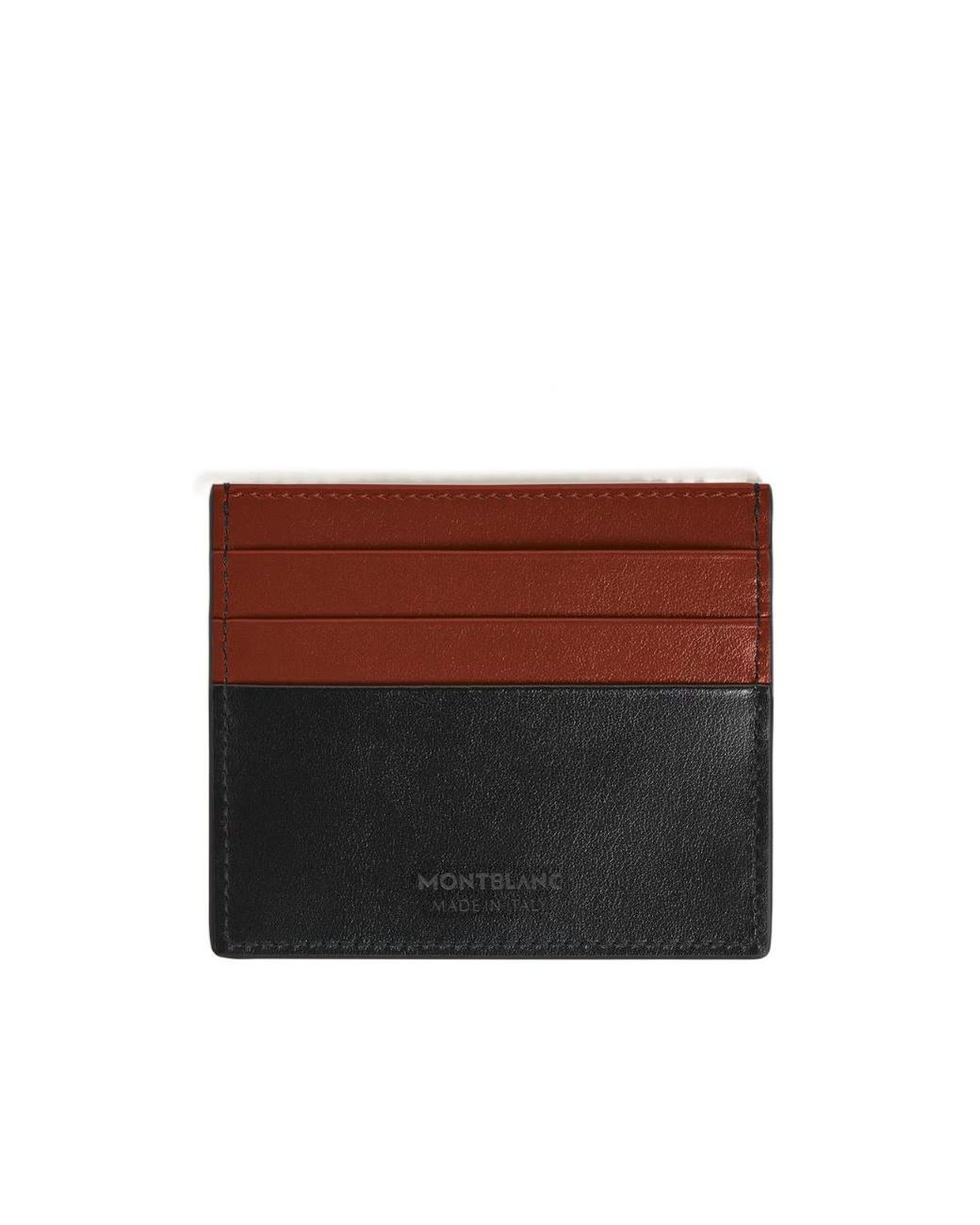 Montblanc Brown Card Holder 6Cc for men