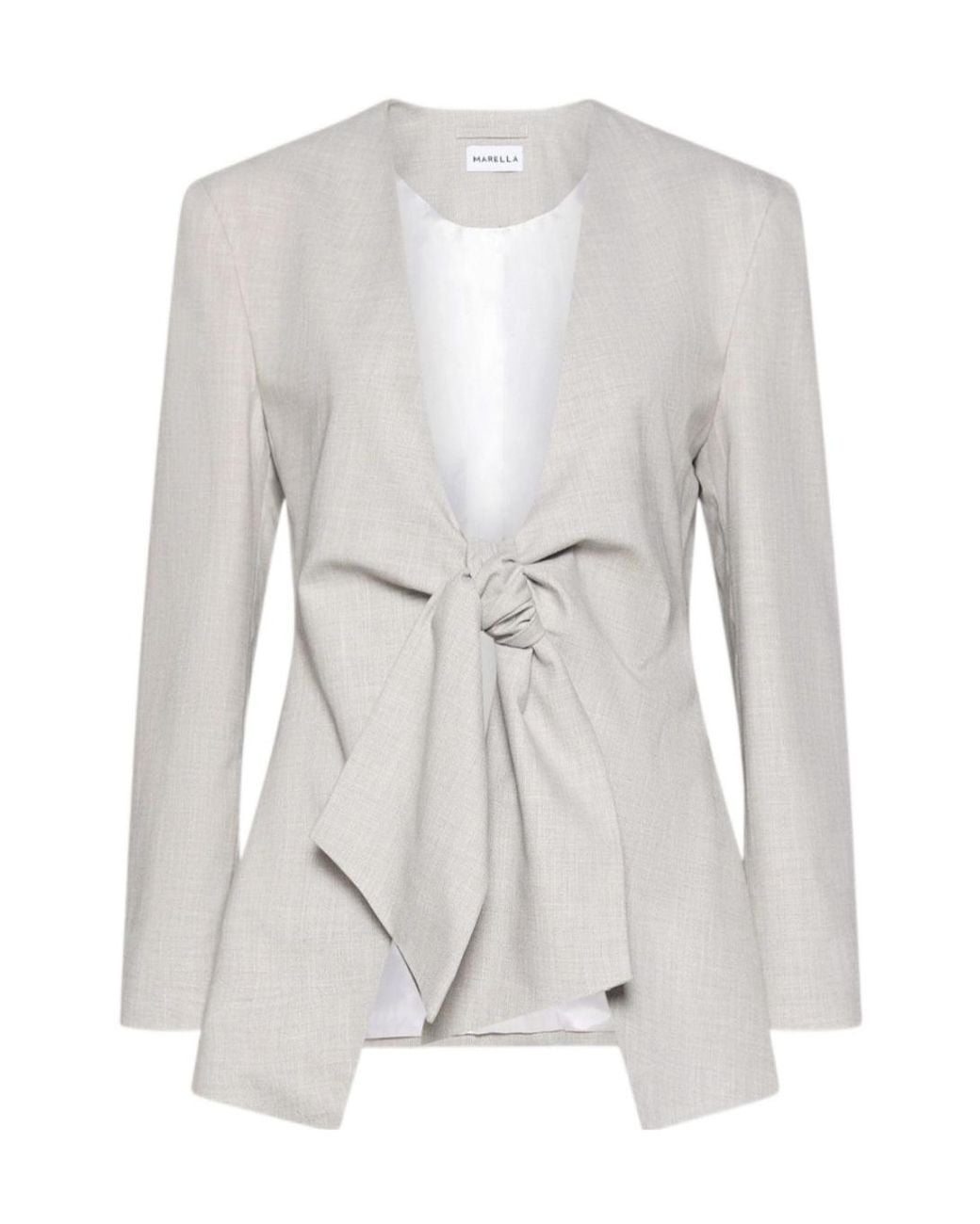 Marella White Long-Sleeve Jacket