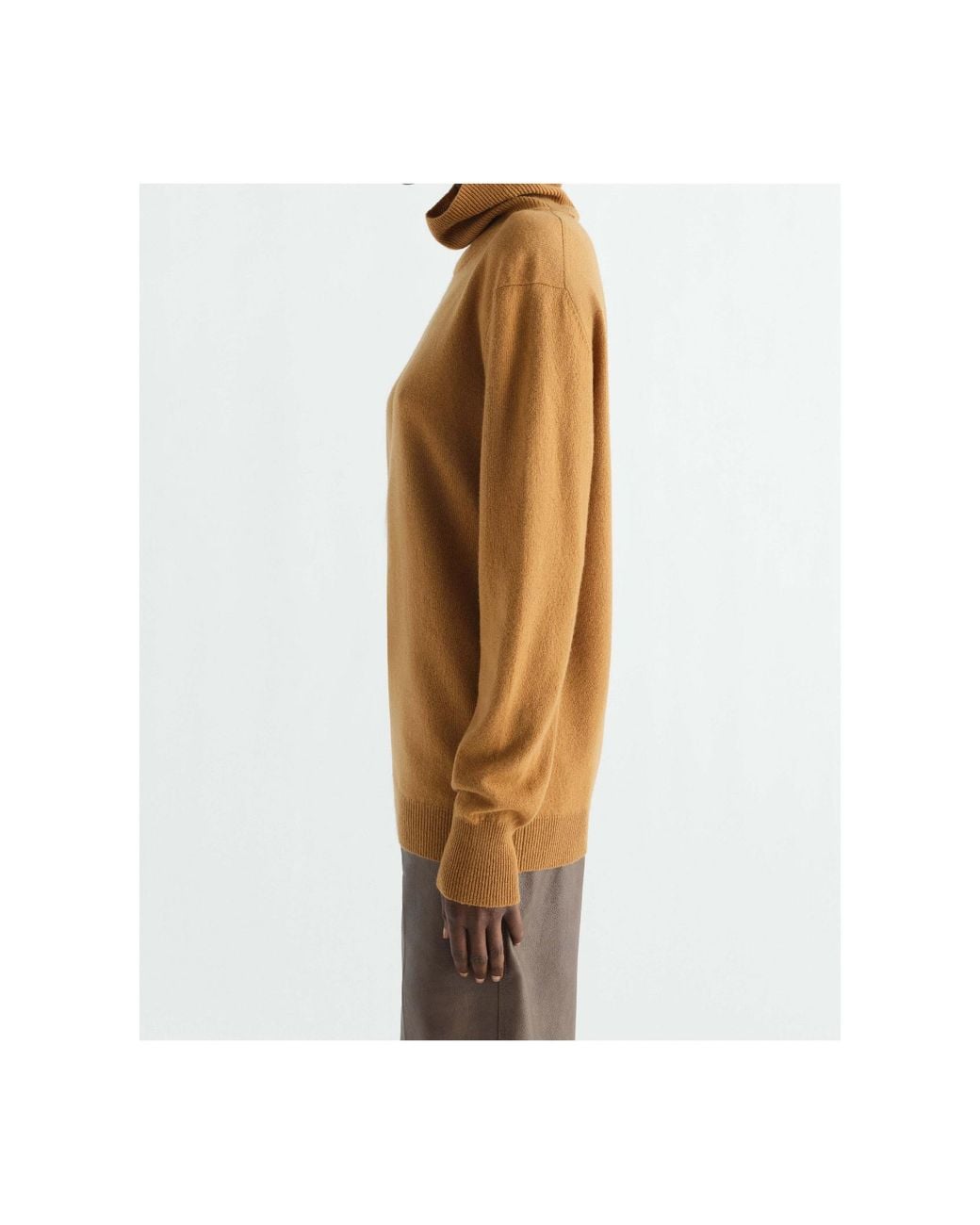 Lemaire Brown Stand-Collar Sweater