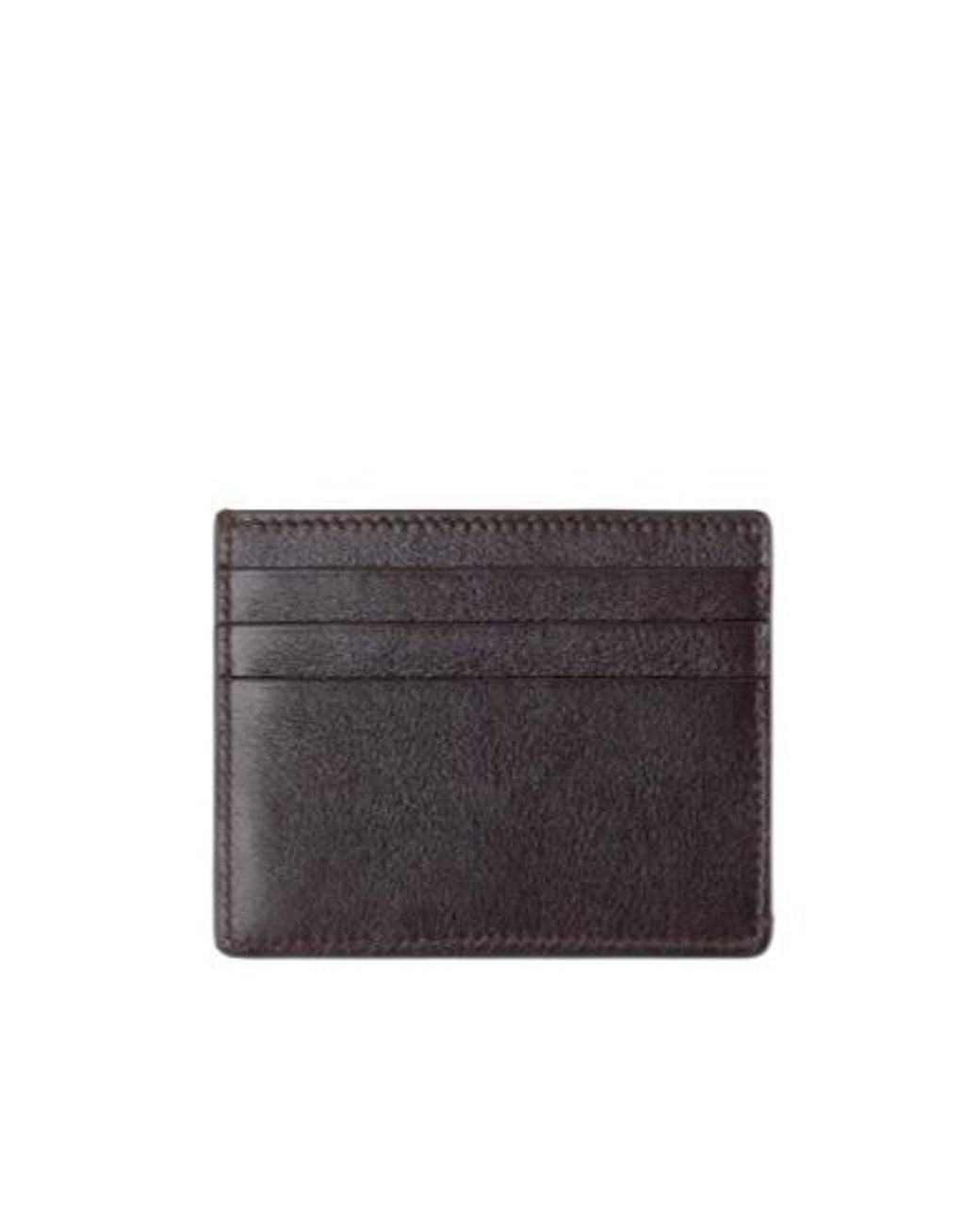 Versace Black Medusa Plaque Card Holder for men
