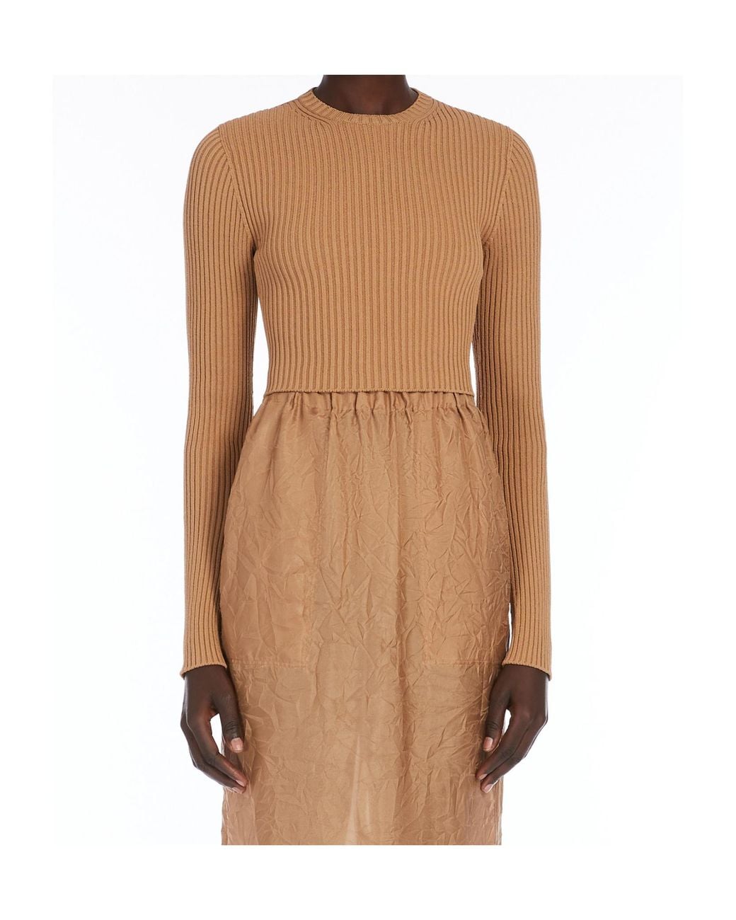 Max Mara Natural Arcella 123 Crewneck Long-Sleeved Jumper
