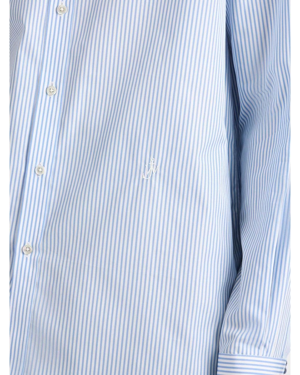 J.W. Anderson White Striped Shirt for men