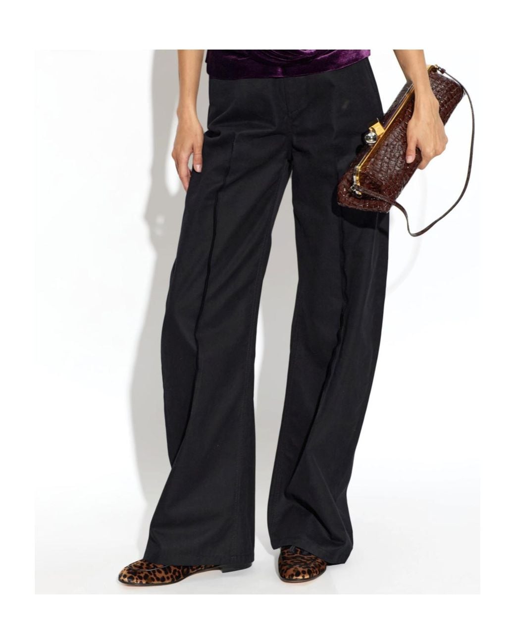 Gianvito Rossi Brown Vittoria Tassel Flat Shoes