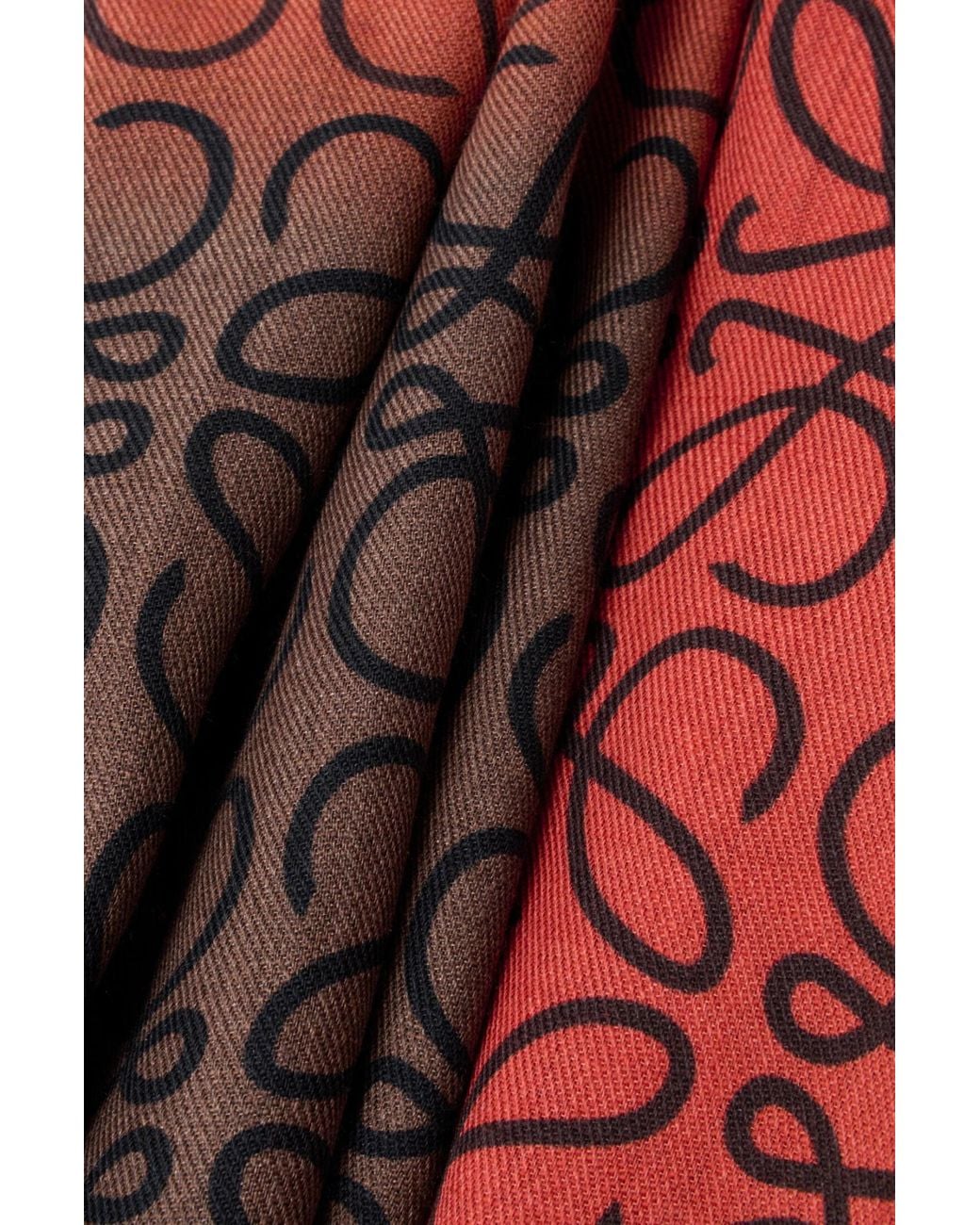 Loewe White Gradient Effect Scarf
