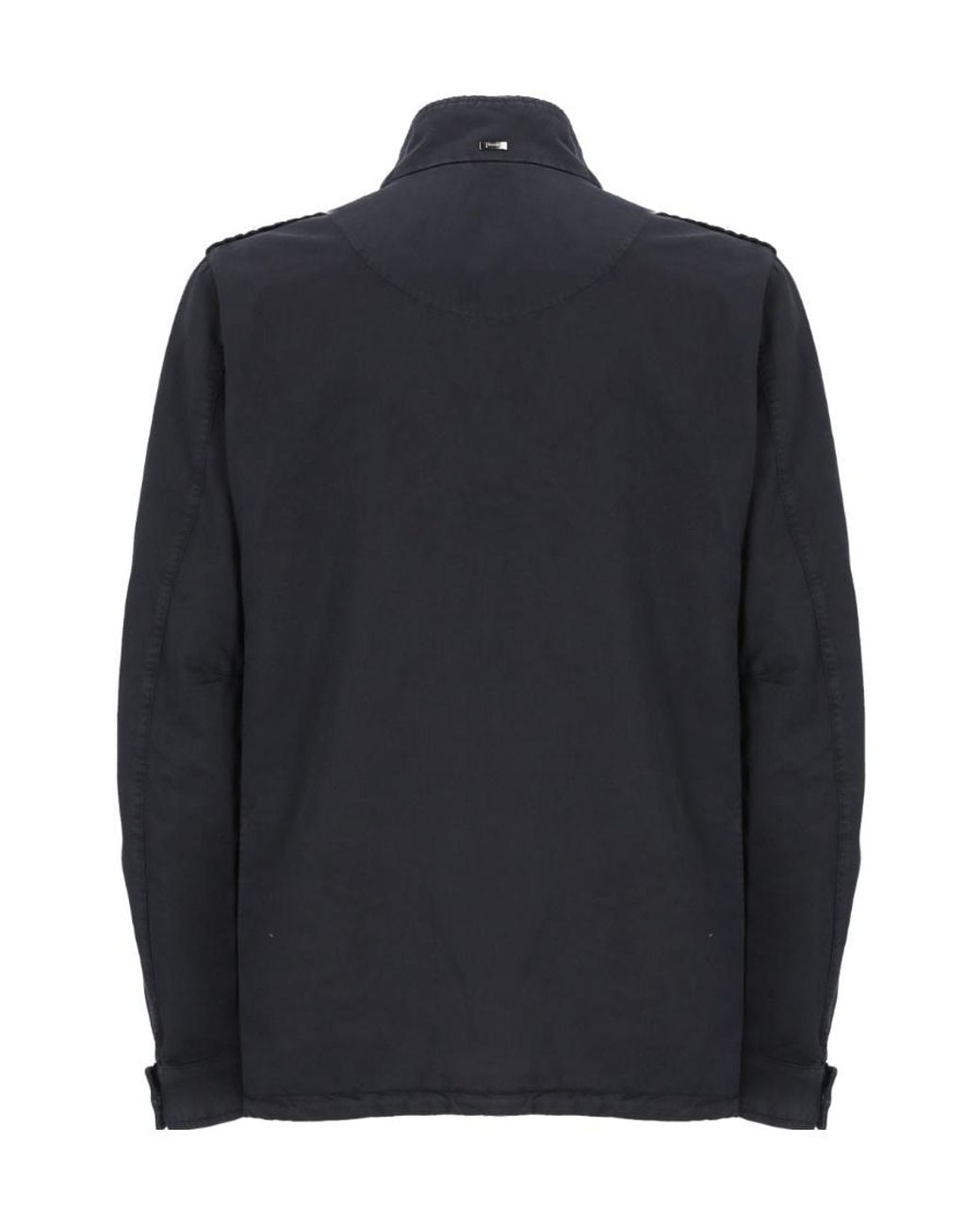 Herno Blue High-Neck Zipped Jacket for men
