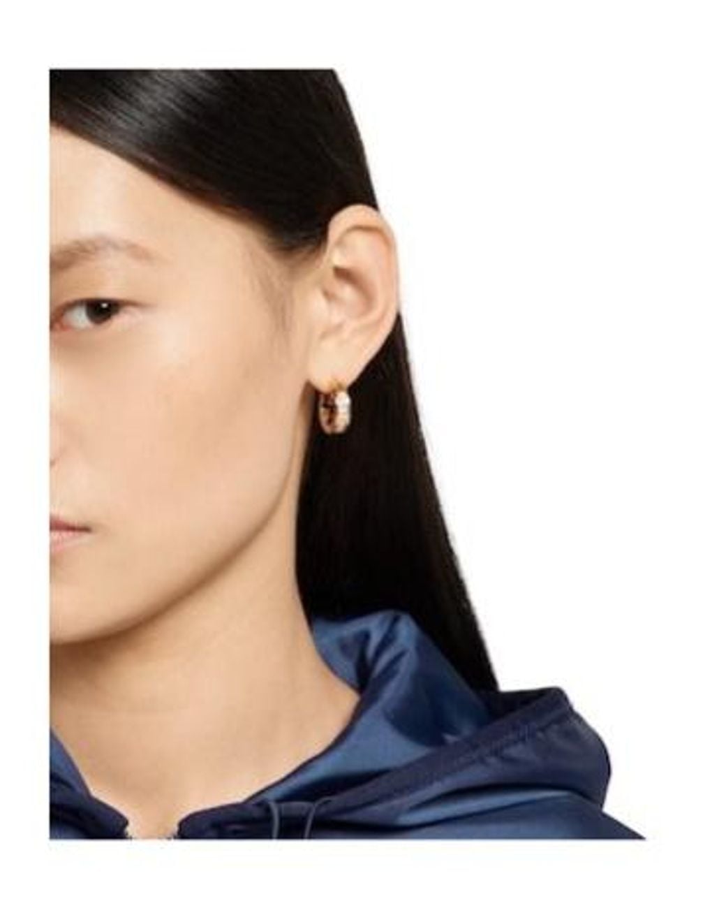 Gucci Metallic Blondie Crystal Mini Earrings