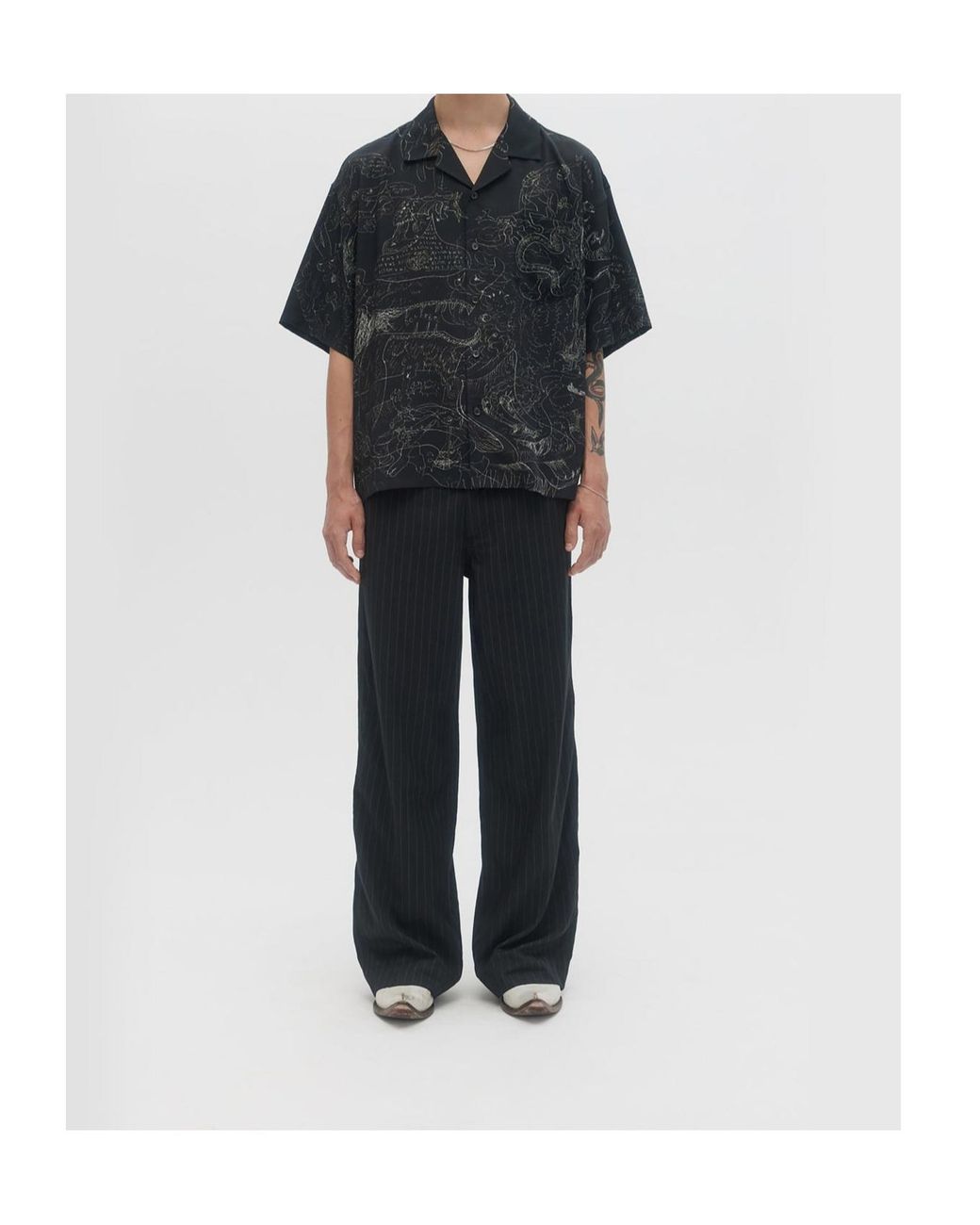 DOMREBEL Black Utopia Shirt for men