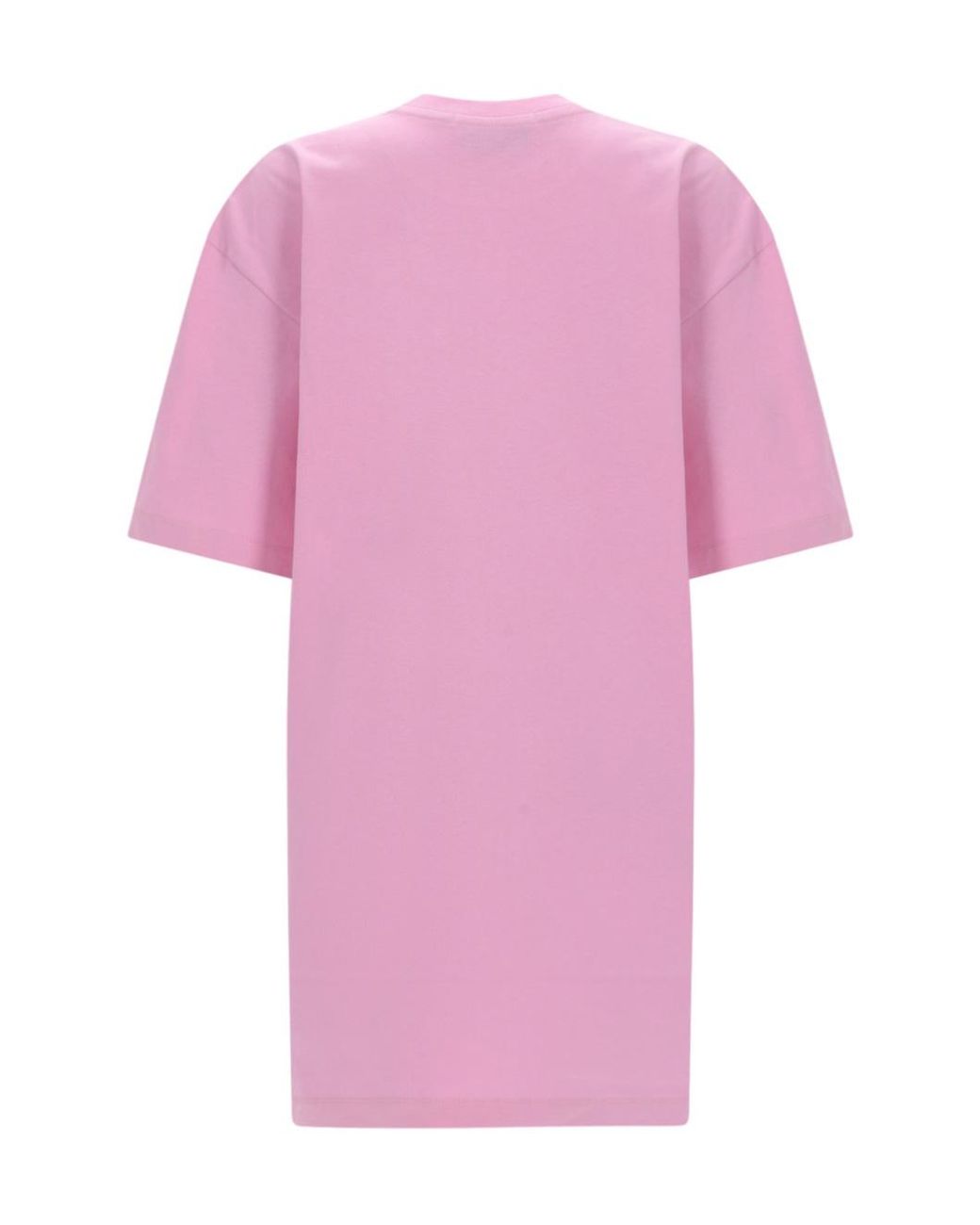 MSGM Pink Logo T-Shirt Dress