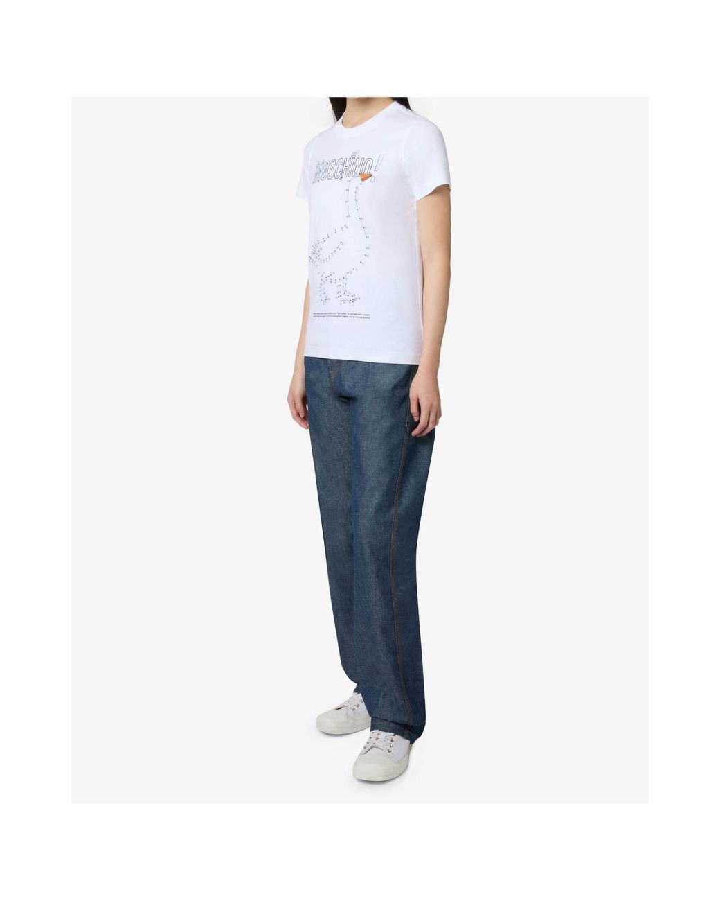 Moschino White Short-Sleeved T-Shirt
