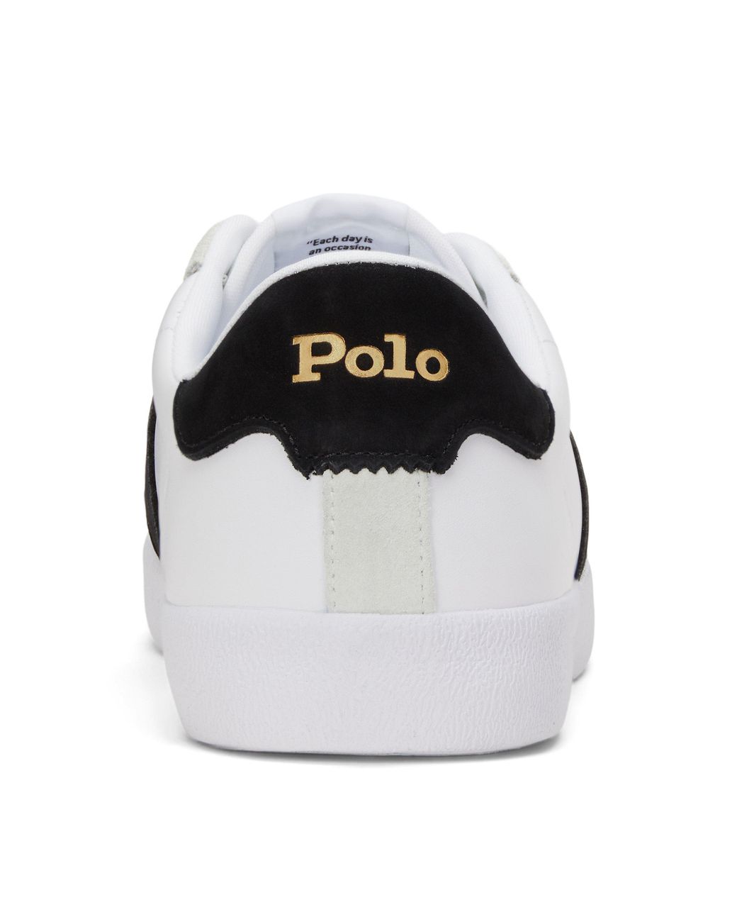 Polo Ralph Lauren White Leather Spliced Casual Shoes for men