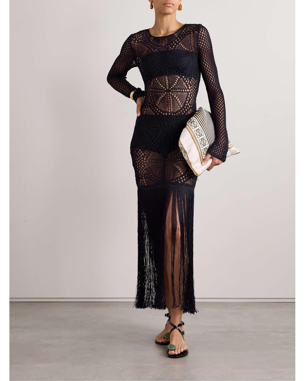 Stella McCartney Blue Fraser Crocheted Dress