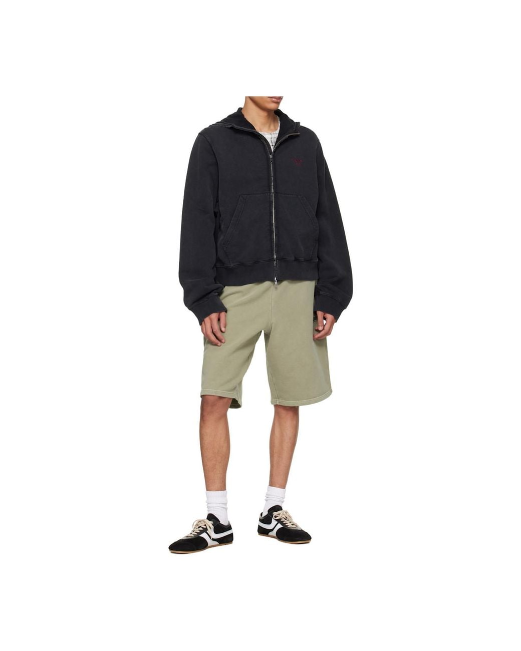 Martine Rose Gray Logo-Print Shorts for men