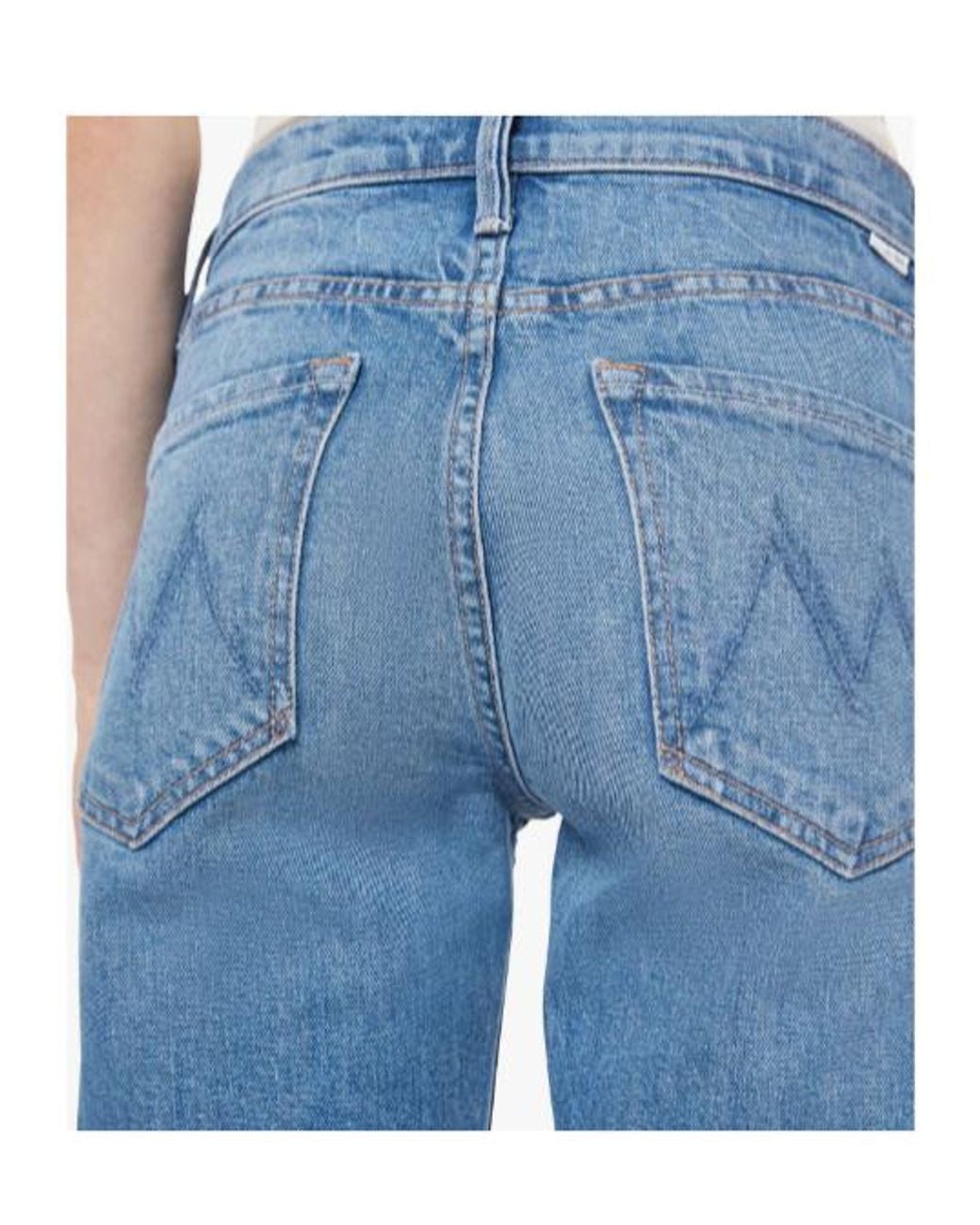 Mother Blue The Newbie Ankle Jeans