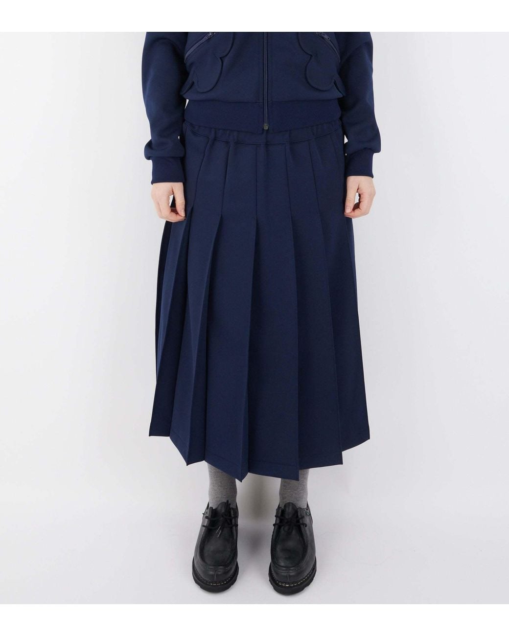 Comme des Garçons Blue Pleated Skirt