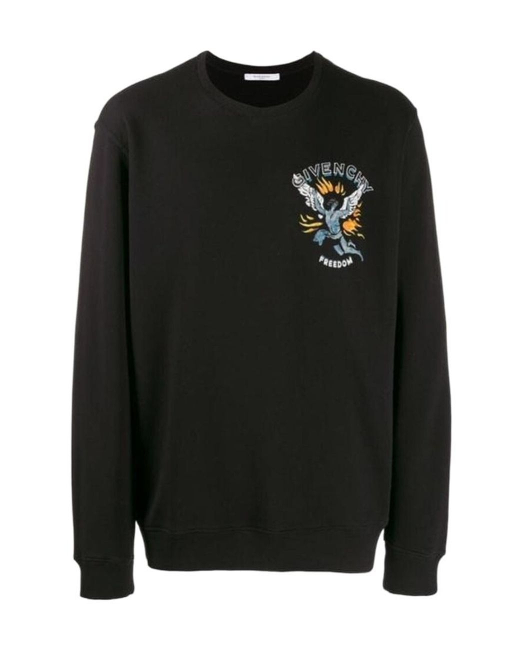Givenchy Black Rib Round-Necked Sweater for men