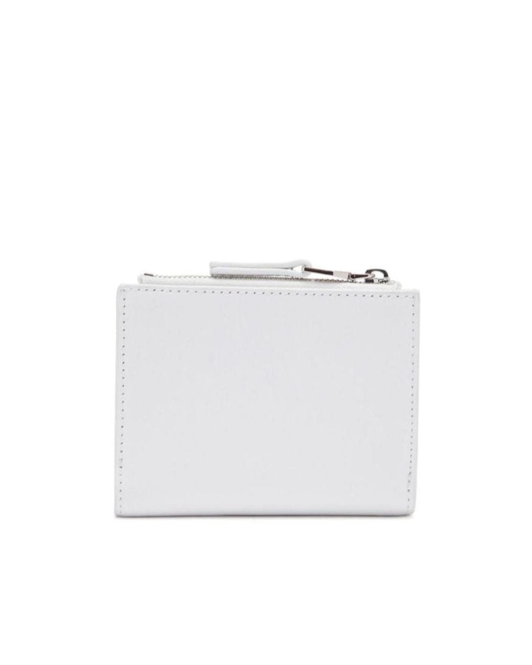 DIESEL White 1Dr Zip Li Bi-Fold Wallet