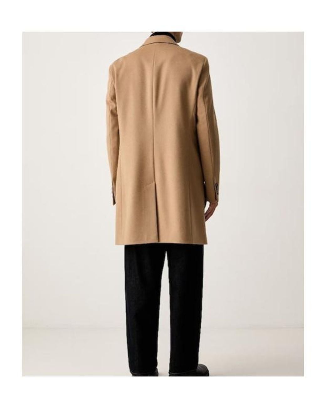 Boss Natural Slim-Fit Formal Wool Coat With Cashmere for men