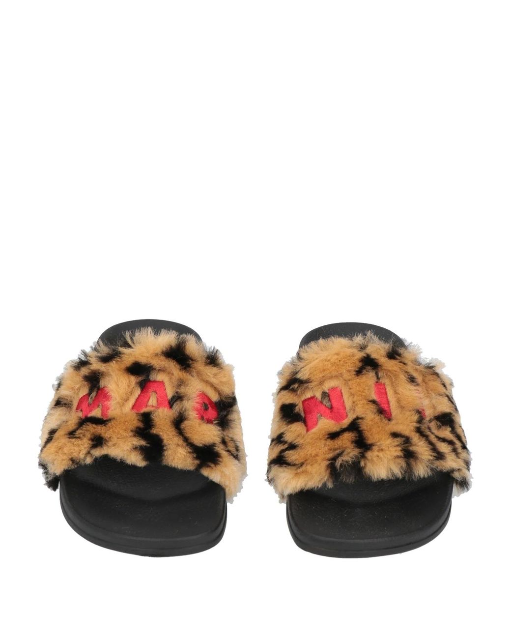 Marni Brown Slide Sandals