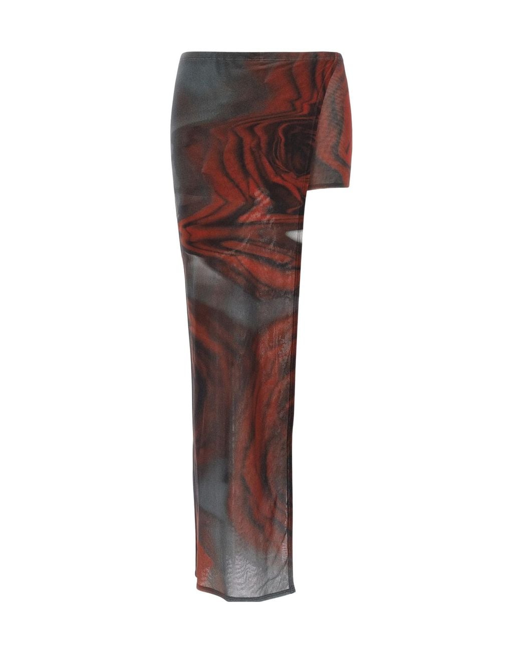 Jean Paul Gaultier Brown Printed Mini Skirt