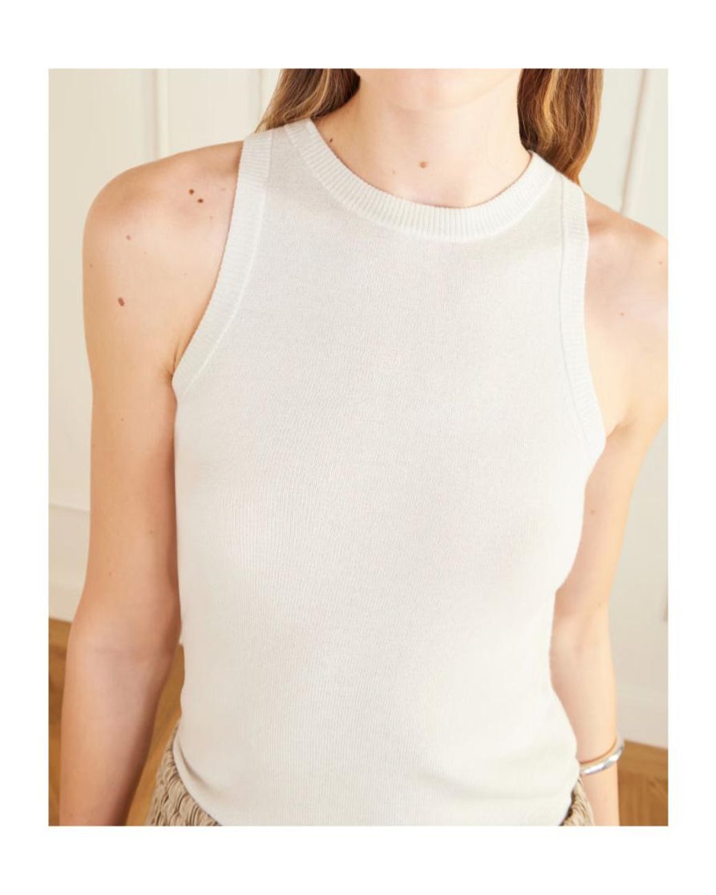 Co. White Cashmere Tank