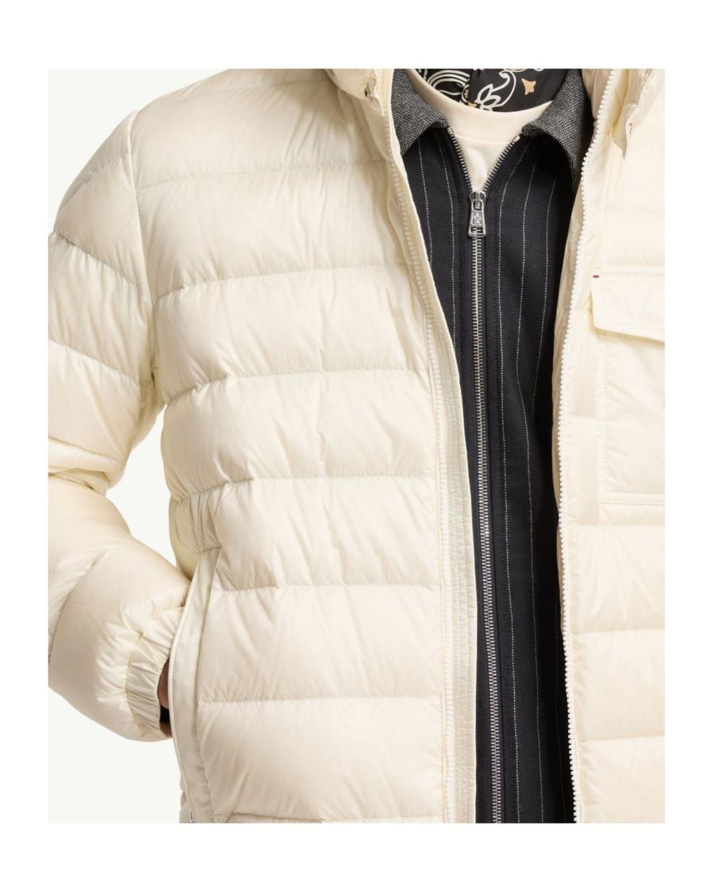 Moncler Natural Verith Short Hooded Puffer Jacket for men