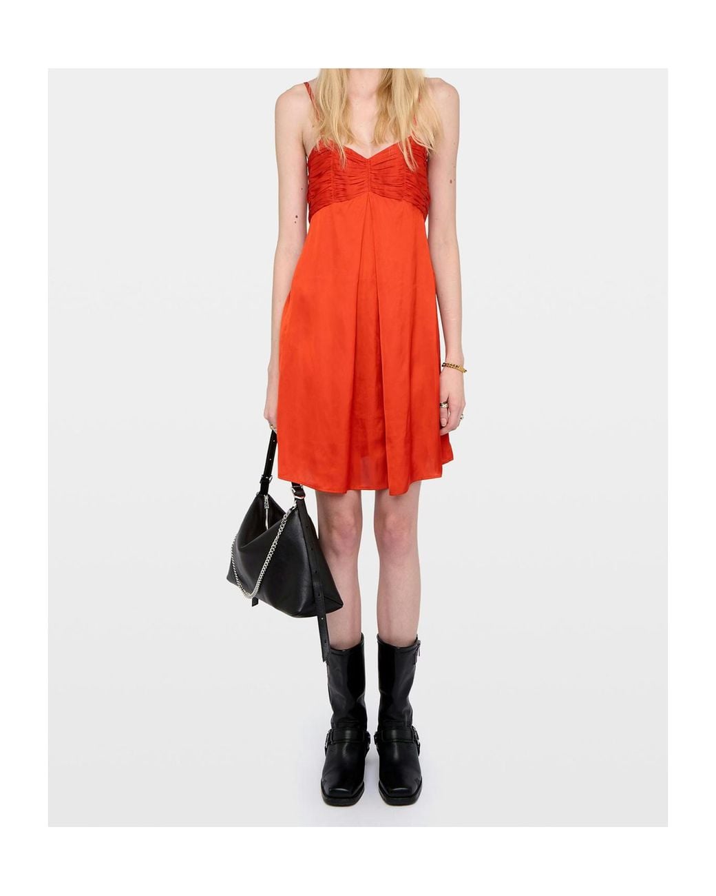 Zadig & Voltaire Red Suspender Dress