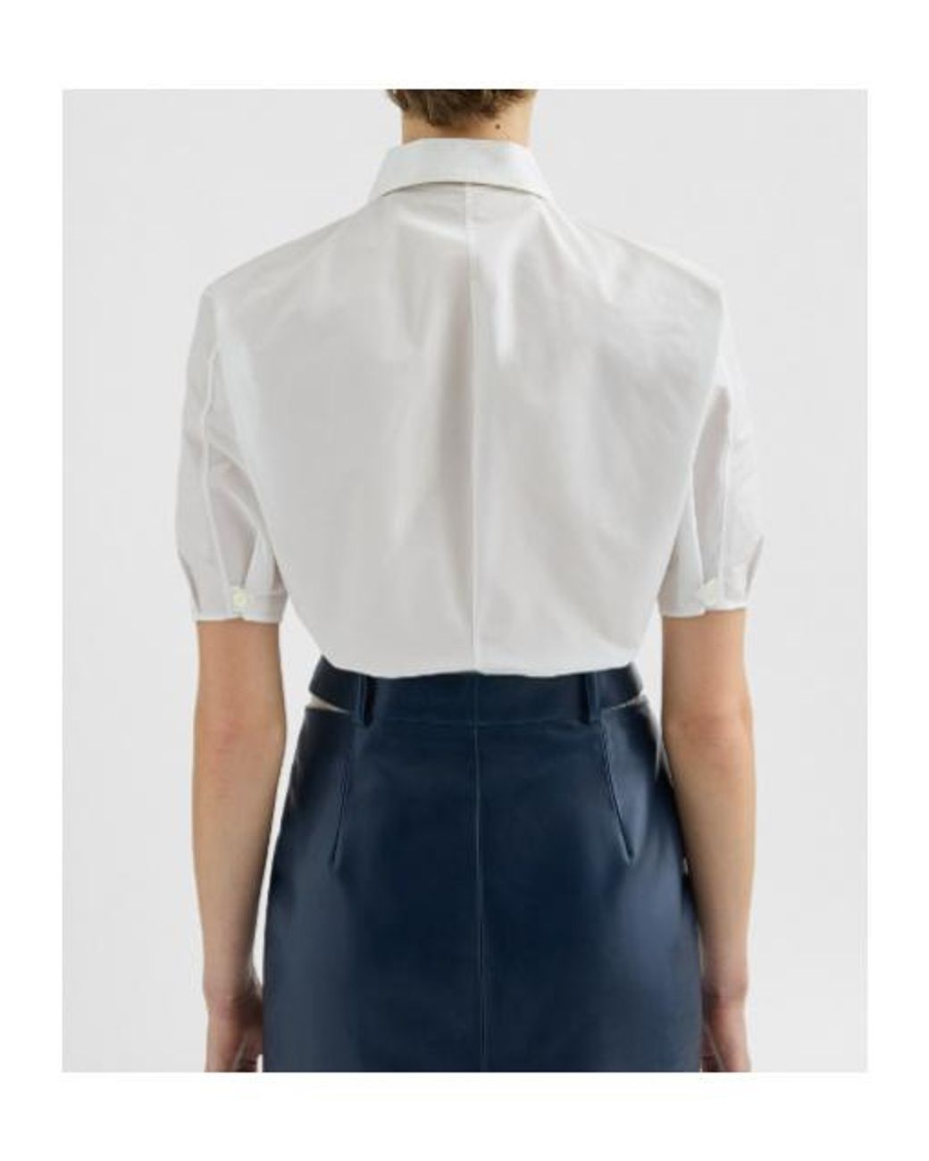 Jil Sander White Technical Faille Shirt