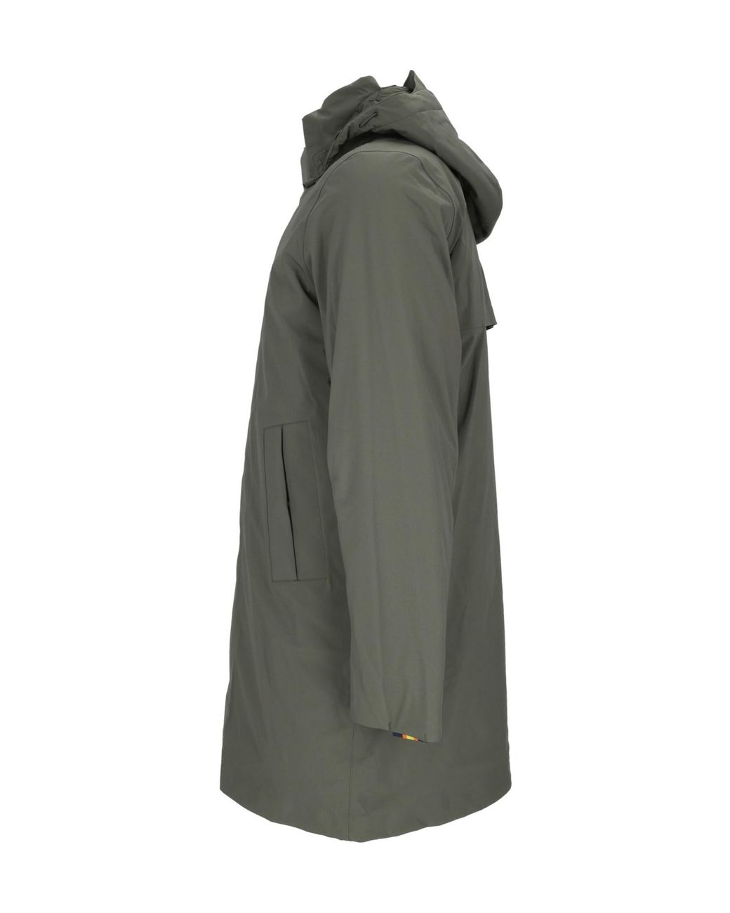 K-Way Gray Thomal Bonded Padded 3/4 Length Winter Jacket for men