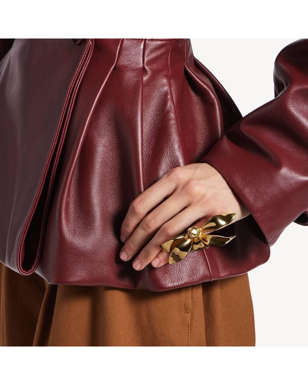 Balenciaga Metallic Bloom Pinky Ring