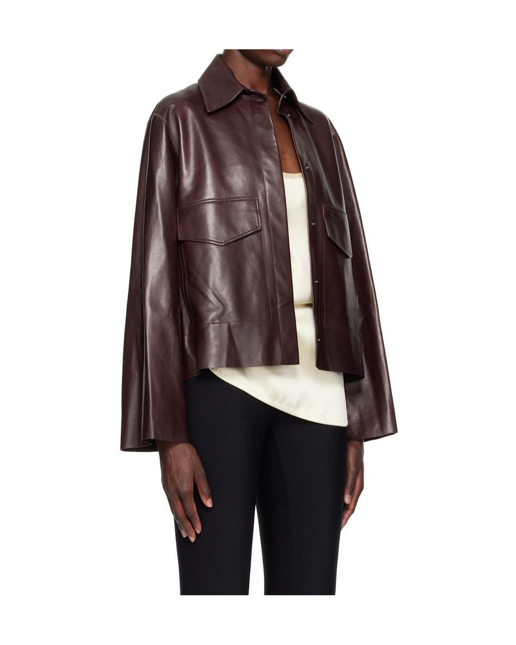 Nour Hammour Brown Long-Sleeved Jacket