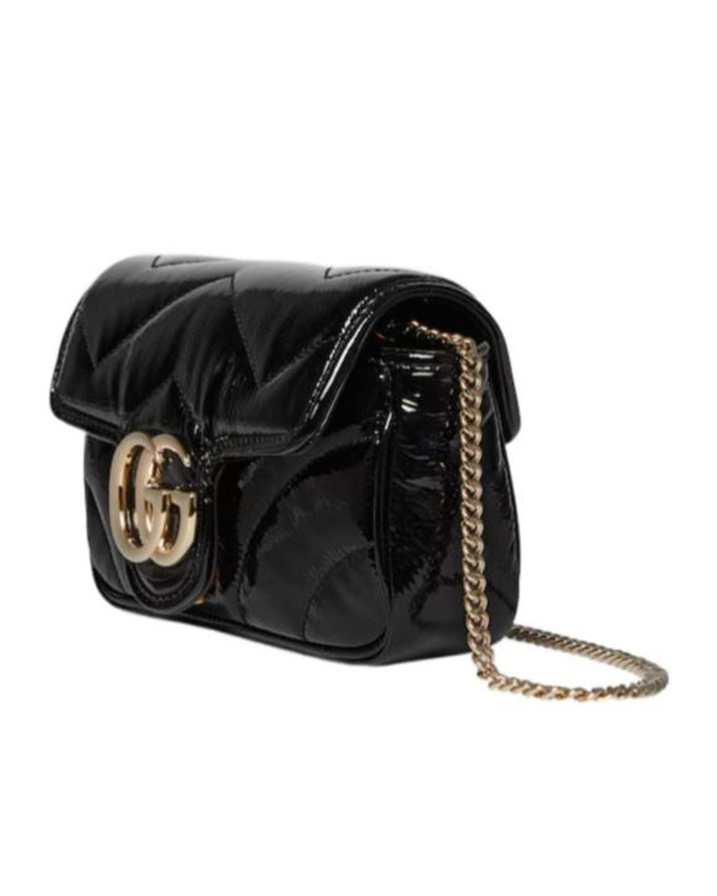 Gucci Black Gg Marmont Leather Mini Bag
