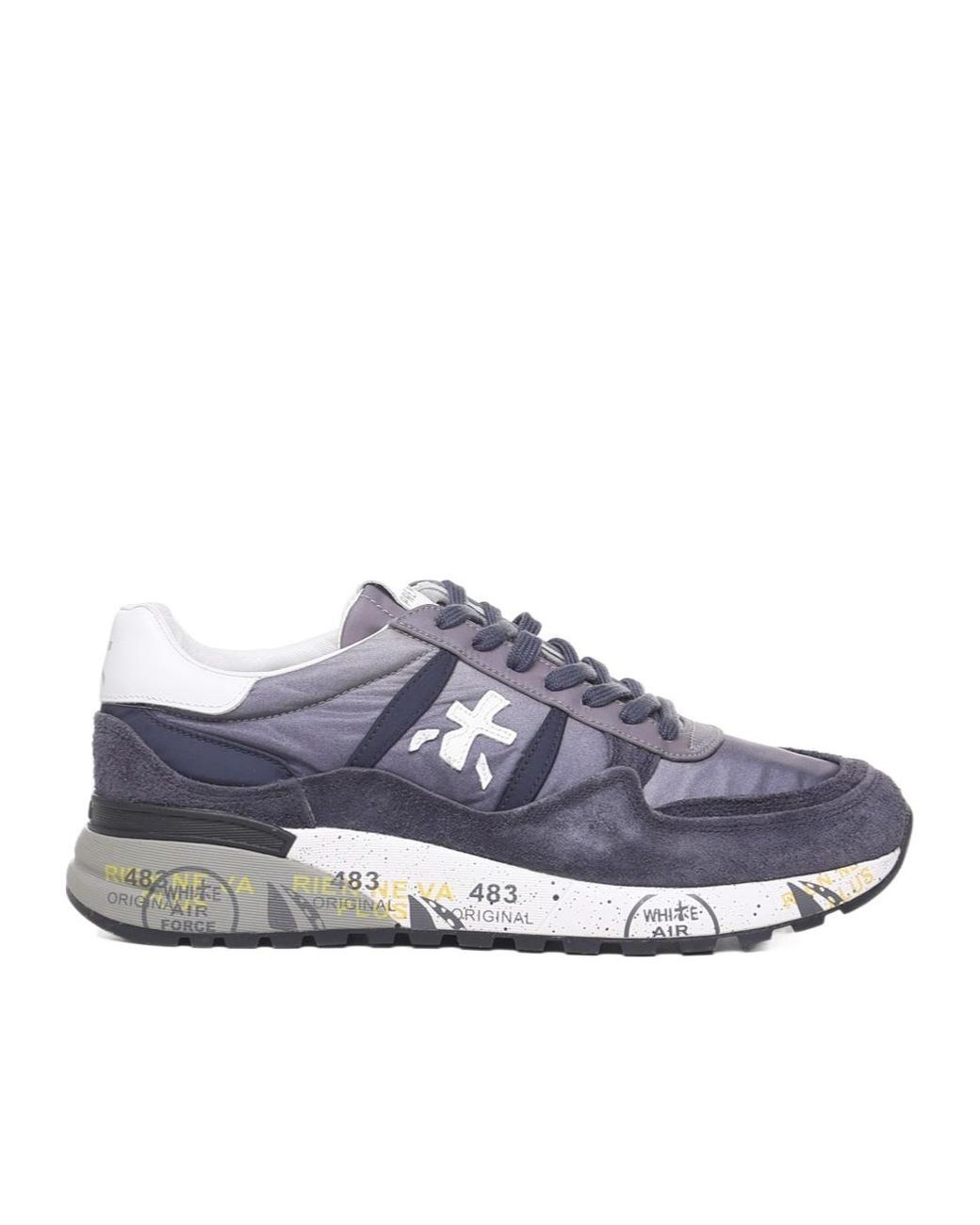 Premiata Blue Round-Head Sneakers for men