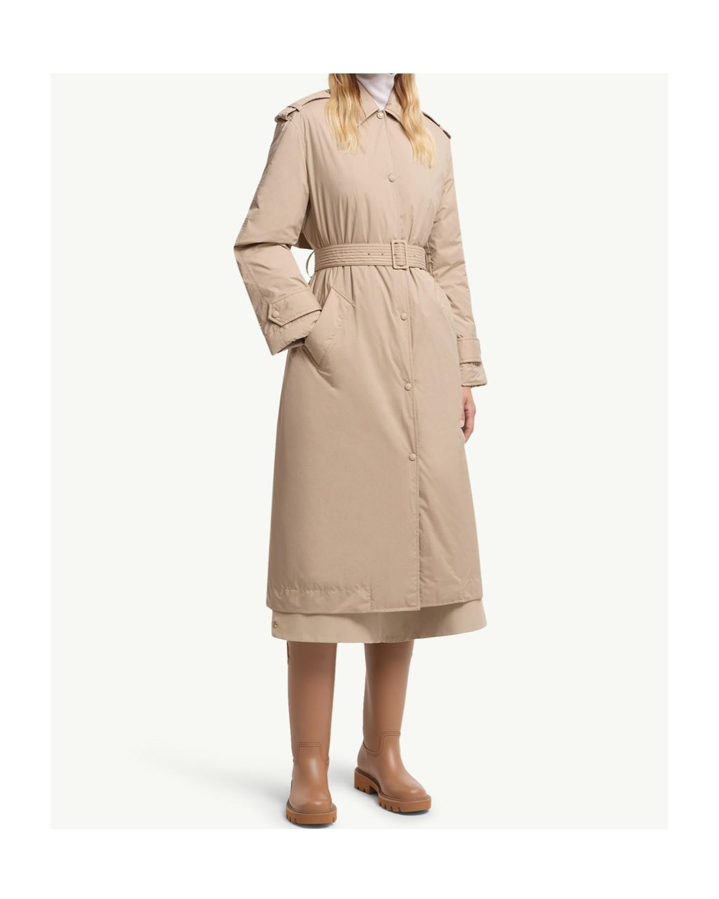 Moncler Natural Yevre Down Trench