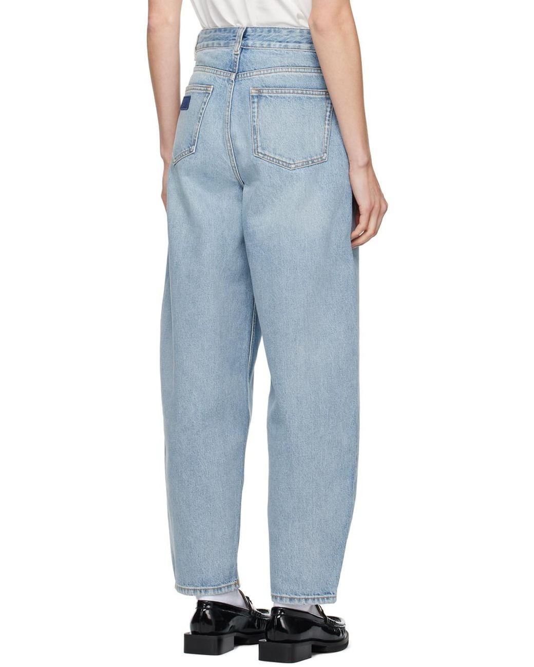 Ganni Blue Wide Leg Jeans