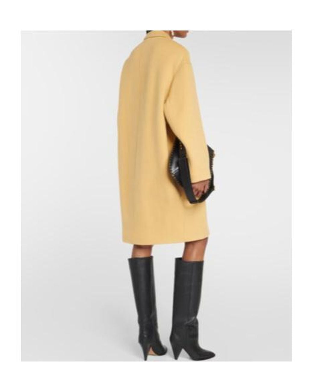 Isabel Marant Yellow Efegozi Wool-Blend Coat