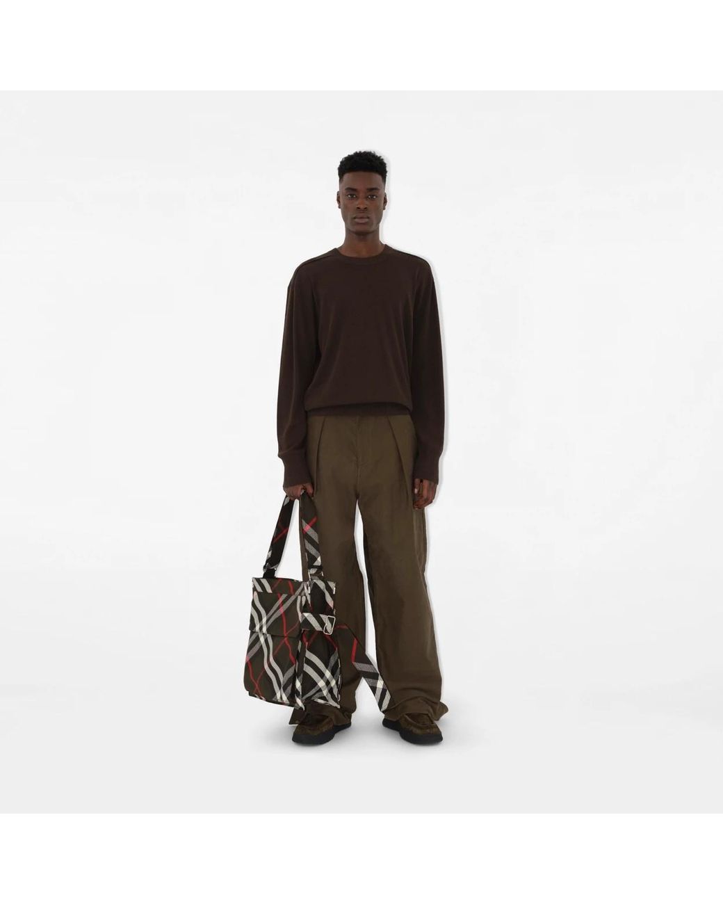 Burberry Green Medium Trench Tote Bag for men