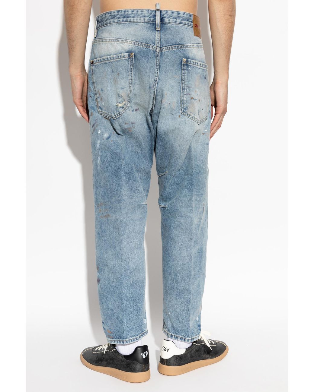 DSquared² Blue Kawaii Patchwork Jeans for men