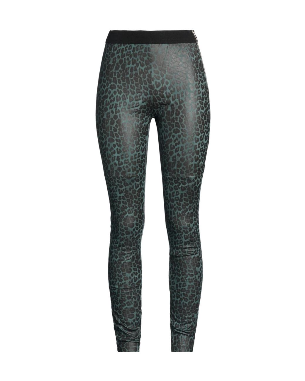 DIESEL Gray Leopard Print Skinny Pants