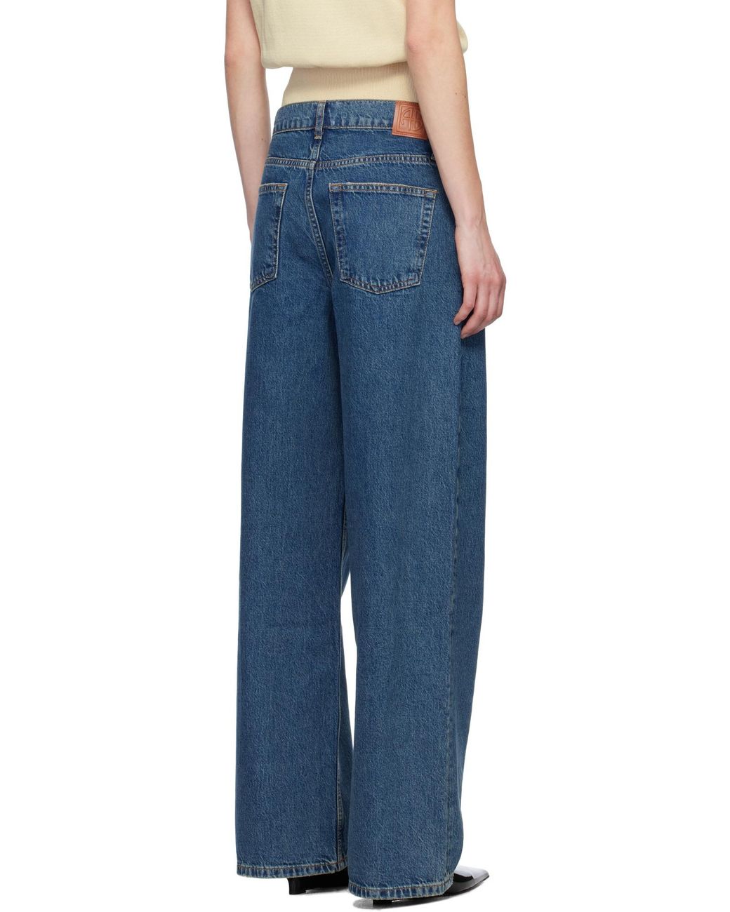 Anine Bing Blue Straight Jeans