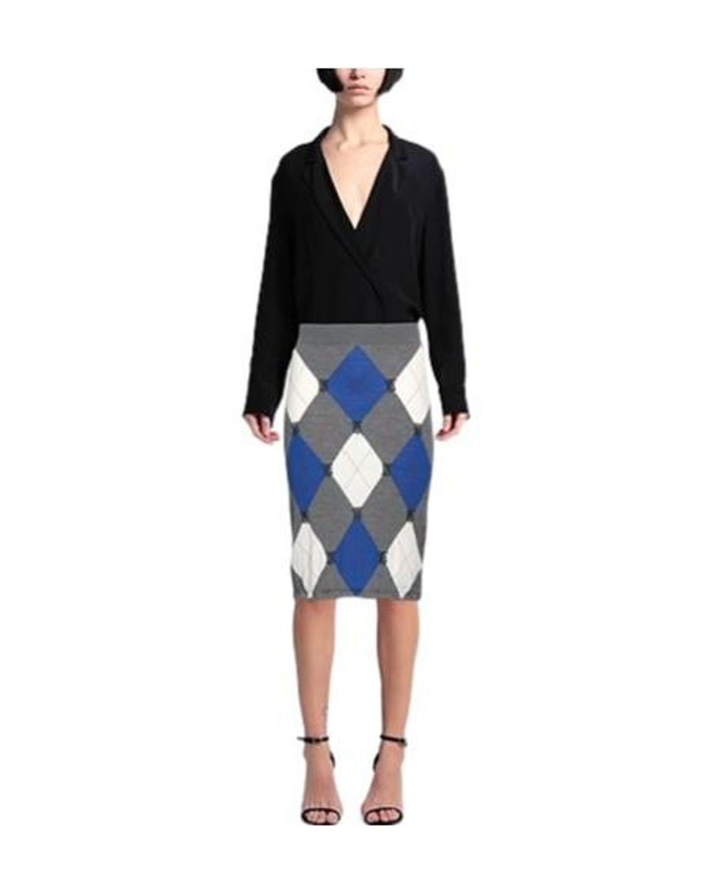 Burberry Blue Midi Skirts