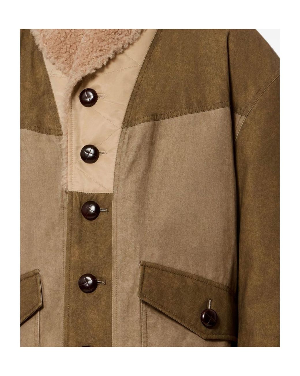 Isabel Marant Natural Toswald Buttoned Coat for men