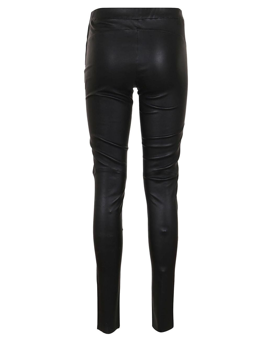 Arma Black Skinny Leather Trousers