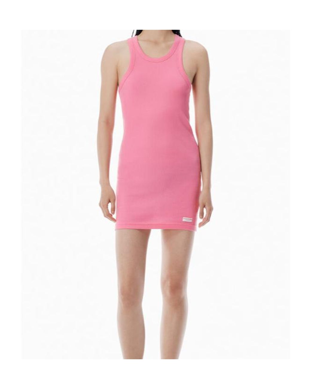 Alexander Wang Pink Racerback Tank Mini Dress